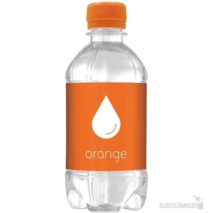 Flesje bronwater met draaidop (330 ml) Oranje