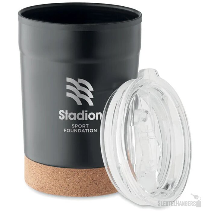 Dubbelwandige travel mug (300 ml) Zwart