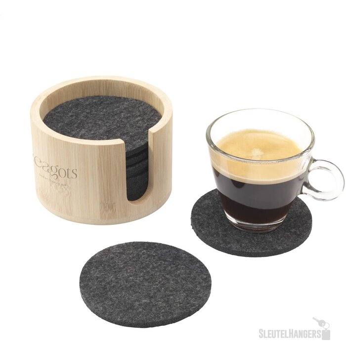 Cody Felt Coaster Set Onderzetters Bamboe