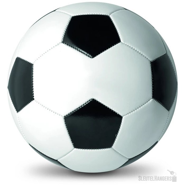 Pvc voetbal 21.5cm Soccer wit/zwart