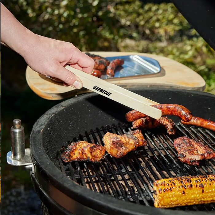 Houten bbq tang Zwart/Bruin