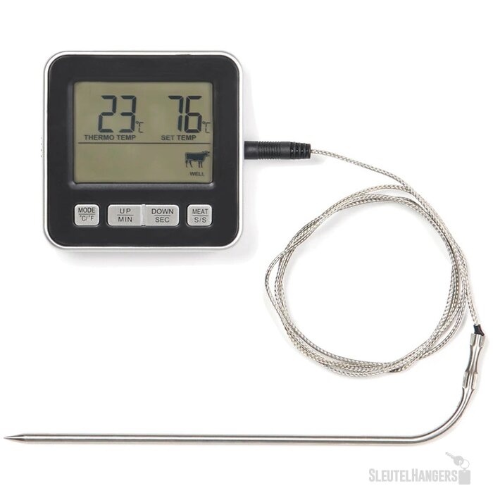 Vleesthermometer Zwart