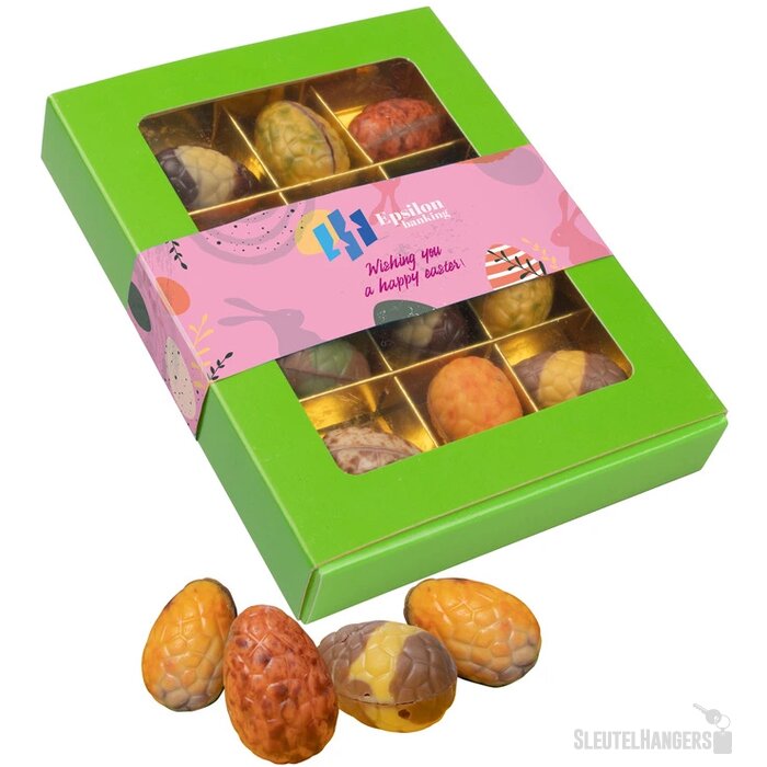 Doosje met 12 luxe Paaseitjes